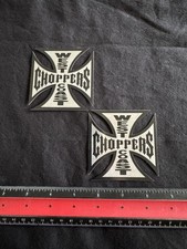 (2) Jesse James Die Cut West Coast Choppers Motorcycle Stickers  picture