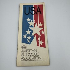 Vintage 1974 AAA American Automobile Association USA Map Highway picture