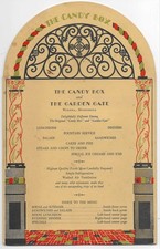 Vintage The Candy Box and The Garden Cafe Menu Winona,Minnesota picture