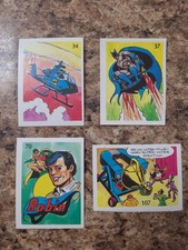 1986 Reyauca Venezuelan DC Comics Sticker Lot Of 4 picture
