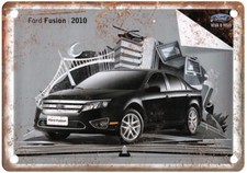 Vintage Fusion 2010 Ad Retro Look Metal Sign A6400 picture