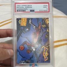 Upper Deck 1992 Michael Jordan Fanimation #506 PSA 9 picture
