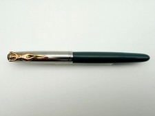 VINTAGE PARKER 51 VACUMATIC BETTY GRABLE CLIP DOVE GREY FOUNTAIN PEN F 14K picture