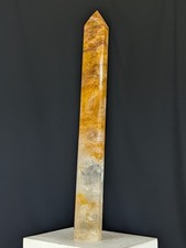 Golden Healer Tower Crystal Large Big Tall Gemstone Chakra picture