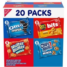 Nabisco Snacks Variety Pack, 4 Flavors, Cookies & 1 Ounce (Pack of 20) picture