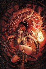 RED SONJA: SHE-DEVIL WITH A SWORD #6 - MIKE ROOTH COVER I 1:10 VIRGIN picture