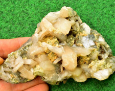 Stilbite Crystal Cluster On Matrix💎✔ #EB2 #3 290g Crystal Man 333 picture