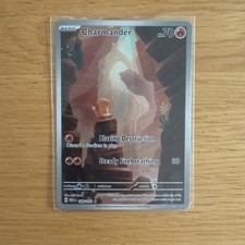 Pokémon Charmander 168/165 SV 151 Illustration Rare Full Art Holo EN NM picture