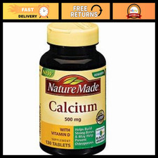 Nature Made Calcium, 500 mg, With Vitamin D, Tablets, 130 Count (Pack of 3) picture