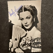 Vintage Hedy Lamarr Cinema Postcard Signature Original Autograph picture
