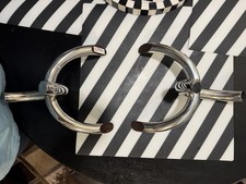 1970's Mid Century Modern Chrome and Steel Link Bookends picture