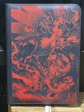 Pokémon Mega Charizard X ex Phantasmal Flames 9 Slot 540 Card Engraved Binder picture