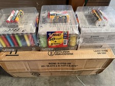 6 Trays Of Bic Lighter Classic/assorted color  picture