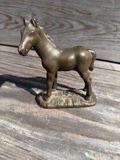 Antique 1920’s  Littco Products Cast Iron Bronze Horse Figurine Doorstop Statue picture