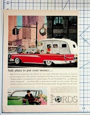 1959 Ford Galaxie Sunliner Car Ad Vintage Magazine Print Ephemera Auto Art picture