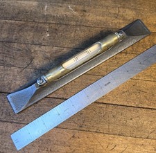 RARE Antique STANLEY #34 Level • Knurled Nickel & Brass • 10