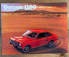 Datsun 1200 Original Automobile Auto Sales Brochure Multicolor picture