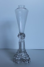 Antique 1840's Boston & Sandwich Glass Blown Font Fluid Lamp (9 1/4