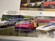 1967 1968 1969 1970 Chevelle GTO 442 VETTE BUICK GS CAMARO SS  COLOR PRINT ADS picture