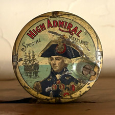 High Admiral Special Mixture Vintage Tobacco Tin Metal Tin Canister picture