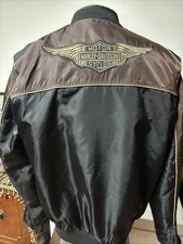 Harley-Davidson Men's Hex Head Quilted Bomber Riding Jacket 97440-15VM Large EUC picture