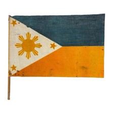 Antique Early 1900s Flag Of Philippines 14 X 9” Cotton Muslin picture