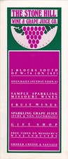 1980's Stone Hill Wine Co. Branson Missouri Brochure picture