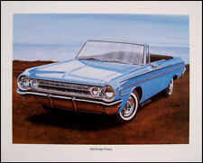 1964 Dodge Polara Convertible Art Print Lithograph 64 picture