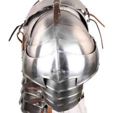 MEDIEVAL TEMPLAR KNIGHT RENAISSANCE 18G STEEL SHOULDER PAULDRONS ARMOR SET picture