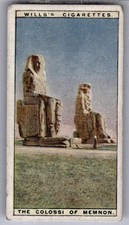 1926 Wills's Wonders of the Past Tobacco Card #2 The Colossi of Memnon picture