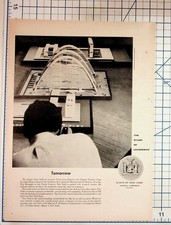 1950s New York State Magazine Ad Averell Harriman Research Travel IBM-like picture