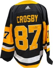 Black/Orange Hockey Jersey Sidney Crosby Signed Autographed #87 Beckett COA picture