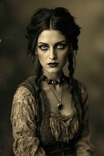 Gothic Victorian Woman Portrait Photo 4x6 Print picture