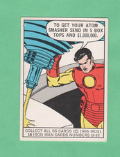 Iron Man RC  1966 Donruss Marvel Super Heroes # 16  Card  Exmnt picture