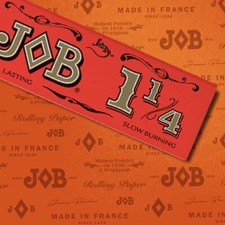 JOB ORANGE 1 1/4 SLOW BURNING CIGARETTE ROLLING PAPERS 1.25 🔥 24 BOOKS 🔥 1 BOX picture