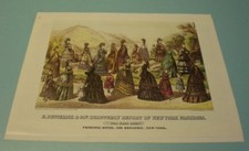 E. BUTTERICK & CO. FALL 1873 FASHION REPORT 11x14 PRINT picture