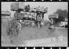 Photo:Midwest Steel Co Mailboxes 1930s Roadside Photograph picture