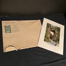 Vintage Natural Bridge Of Virginia Photo Print With Envelope Travel Souvenir  picture