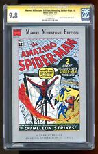 Marvel Milestone Edition Amazing Spider-Man #1A CGC 9.8 SS Stan Lee 1176991014 picture
