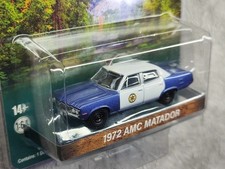 1/64 1972 Matador Police Car Alloy Diecast Model Collectible picture