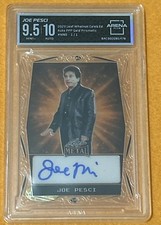 JOE PESCI 2023 LEAF AUTO Arena Club 9.5 10 Autograph Gold Proof 1/1 picture