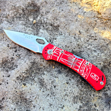 BUCK KNIVES USA BOURBON & BLADES 2026 RED ALUMINUM SPITFIRE EVENT KNIFE 1of100 picture