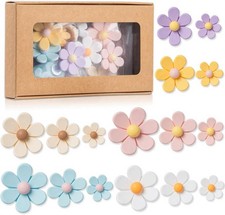 Homestheix 3D Flower Magnets Fridge 16 Pcs Fridge Magnets Cute Strong picture