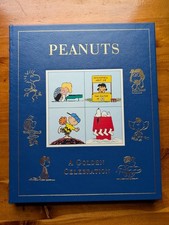RARE Peanuts: a Golden Celebration (1999) Leather bound, gold trim - Ch. SCHULZ picture