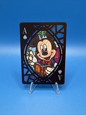 2021 Tenyo Disney Stained Glass Playing Card ACE of Spades - Mickey Mouse picture