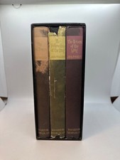 Vintage 1965 The Lord of the Rings Hardcover Trilogy Slipcase Set with Map Tolki picture