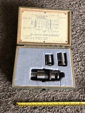 Gen 1952-1 Aircraft Tool Micro Stop Assy Threaded Shank Tapered Reamer W/Case G7 picture
