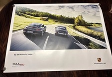 PORSCHE 911 50th ANNIVERSARY CAR & 1964 911 30” x 40” SHOWROOM POSTER 2013 NEW picture
