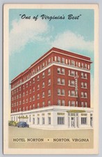 Vintage Hotel Norton Postcard Norton Virginia Southwest Coal Fields picture