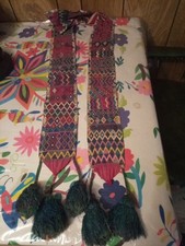 Colorful Vintage 1981 Handmade 5 Ft Guatamala 🇬🇹 Cloth. From Guatemala🇬🇹1981 picture